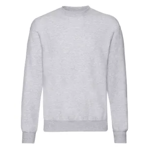 Light grey men's sweatshirt Set-in Sweat Fruit of the Loom