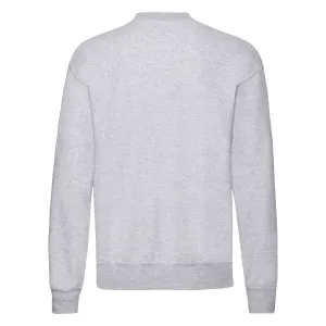 Light grey men's sweatshirt Set-in Sweat Fruit of the Loom