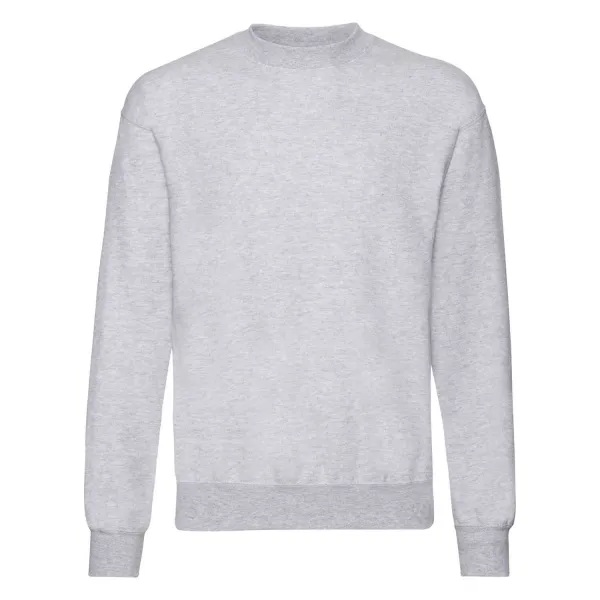 Light grey men's sweatshirt Set-in Sweat Fruit of the Loom