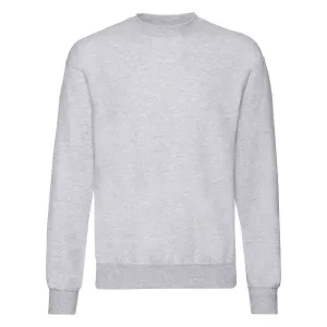 Light grey men's sweatshirt Set-in Sweat Fruit of the Loom