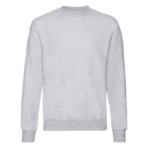 Light grey men's sweatshirt Set-in Sweat Fruit of the Loom