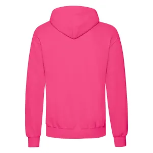 Men's Pink Hooded Sweat Fruit of the Loom