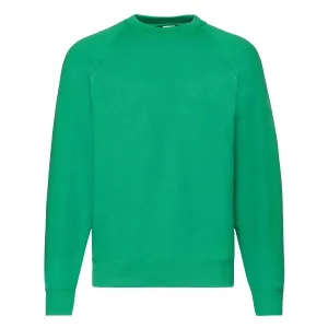 Zielona bluza męska Raglan Sweat Fruit of the Loom
