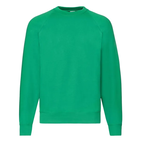 Zielona bluza męska Raglan Sweat Fruit of the Loom