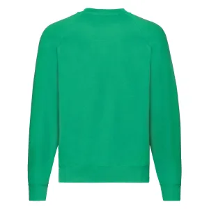 Zielona bluza męska Raglan Sweat Fruit of the Loom