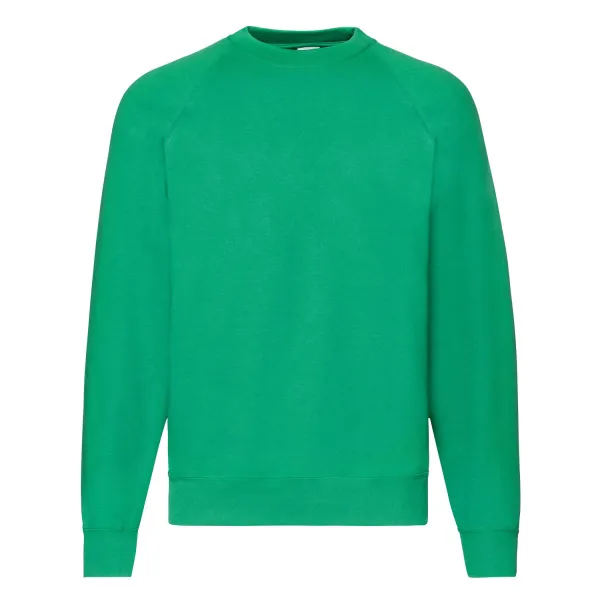 Zielona bluza męska Raglan Sweat Fruit of the Loom