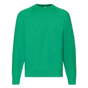Zielona bluza męska Raglan Sweat Fruit of the Loom
