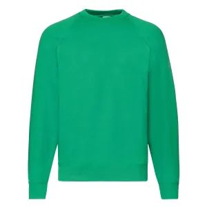 Zielona bluza męska Raglan Sweat Fruit of the Loom