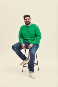 Zielona bluza męska Raglan Sweat Fruit of the Loom