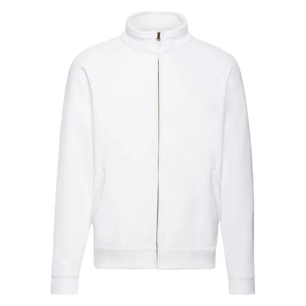 White Men's Sweat Jacket Fruit of the Loom