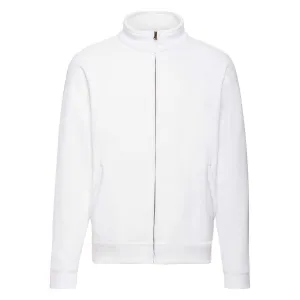 White Men's Sweat Jacket Fruit of the Loom