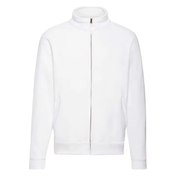 White Men's Sweat Jacket Fruit of the Loom