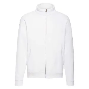 White Men's Sweat Jacket Fruit of the Loom