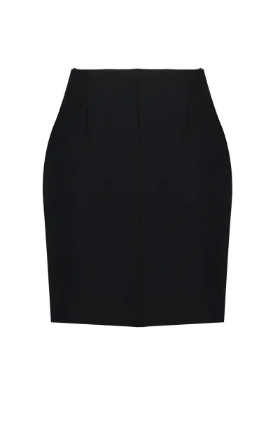 Trendyol Black Stones Printed Fitted Skirt
