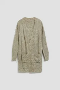 Marisse Long Cardigan With Pockets, Sand Color