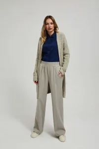 Marisse Long Cardigan With Pockets, Sand Color