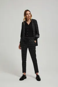 Marisse Black Checkered Trousers