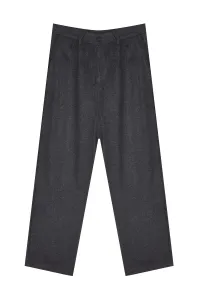 Trendyol Gray Wide Leg Stamp Trousers