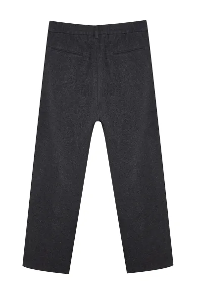 Trendyol Gray Wide Leg Stamp Trousers