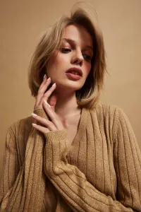 Marisse Sweater Decorated With Metallic Thread