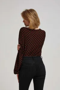 Marisse Blouse With A Geometric Pattern