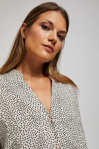 Marisse Polka-Dot Shirt
