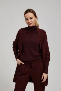 Marisse Long Chestnut Cardigan