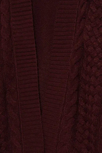 Marisse Long Chestnut Cardigan