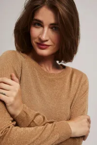 Marisse Sweater With Metallic Thread And Tie