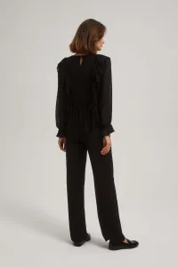 Marisse Black Pleated Trousers