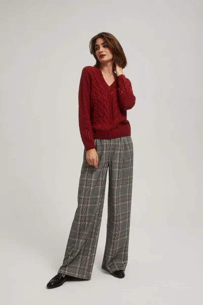 Marisse Sweater With Openwork Sleeves