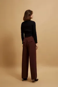 Marisse Brown Creased Trousers