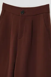 Marisse Brown Creased Trousers