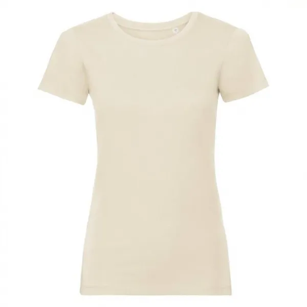 Beige women's t-shirt Pure Organic Russell