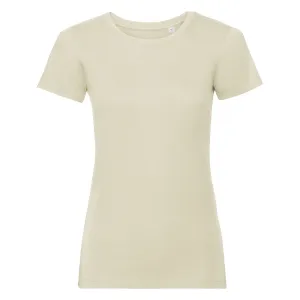 Beige women's t-shirt Pure Organic Russell