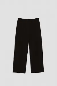Marisse Plain Wide-Leg Trousers