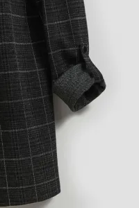 Marisse Checked Jacket With Rolled-Up Sleeves