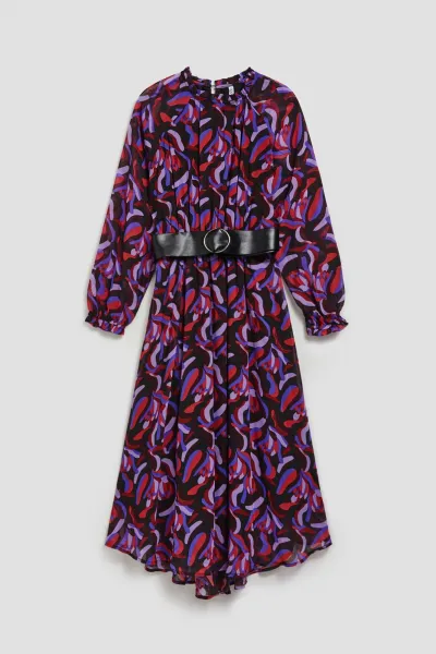 Marisse Midi Dress With A Belt