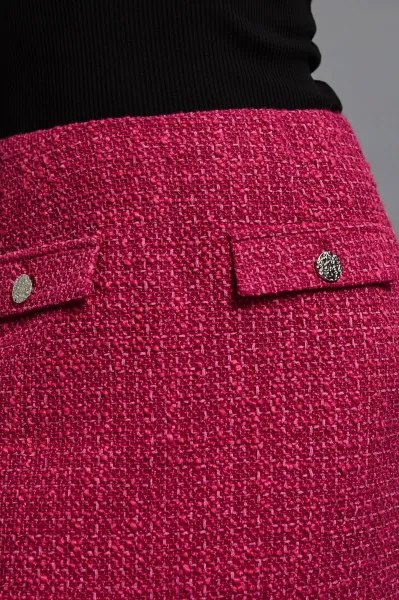 Marisse Pink Tweed Skirt
