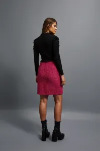 Marisse Pink Tweed Skirt