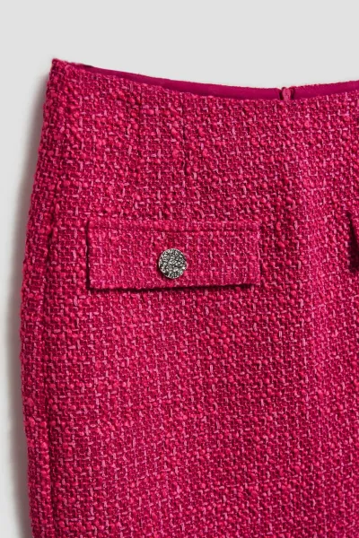 Marisse Pink Tweed Skirt