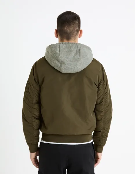 Celio Bomber Jacket with Hood, Fujameshoo - Mens
