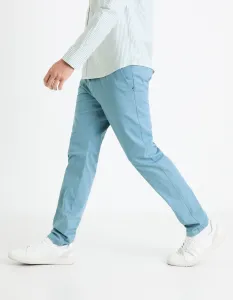 Svetlomodré pánske chino nohavice Celio Tocharles