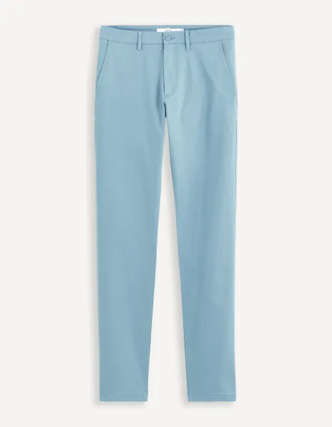 Svetlomodré pánske chino nohavice Celio Tocharles