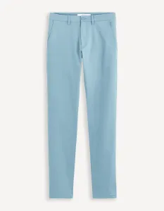 Svetlomodré pánske chino nohavice Celio Tocharles