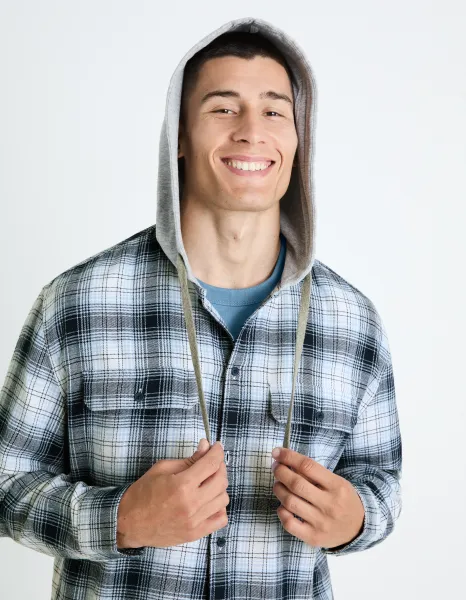 Celio Plaid Fapuche Shirt - Men's