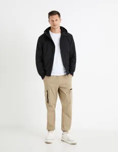 Čierna pánska bunda Celio Fuhoodie2