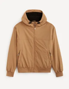 Hnedá pánska bunda Celio Fuhoodie2