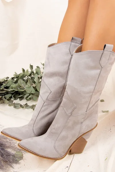 Fox Shoes Gray Women's Boots