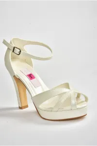 Fox Shoes Women's Evening Dress Shoes with Pearlescent Platform Heels